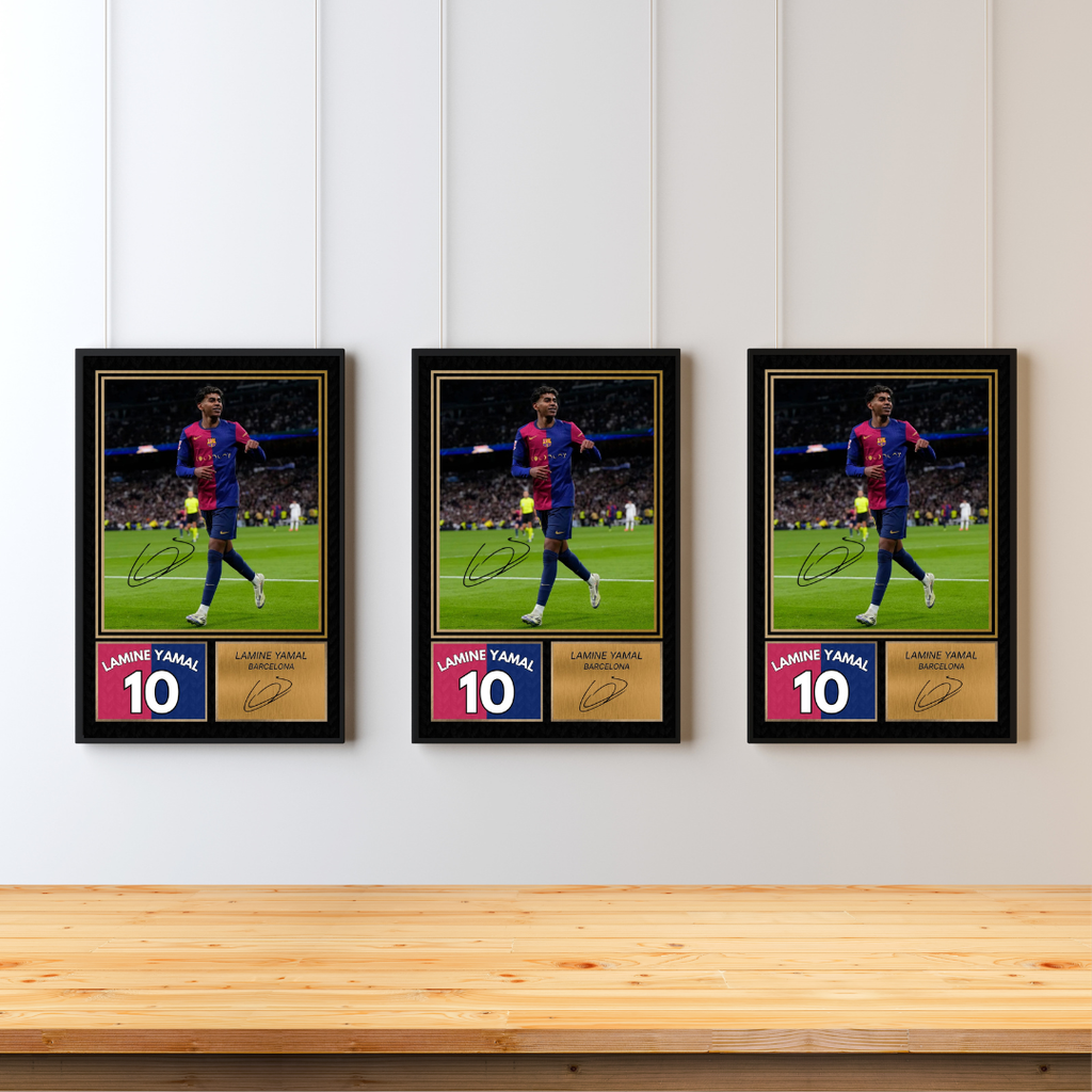 Lamine Yamal FC Barcelona Printed Autograph Picture
