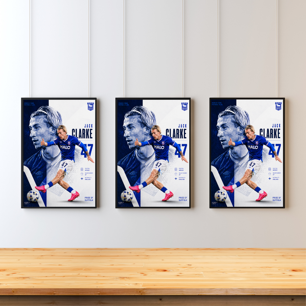 Jack Clarke Ipswich Town Printed Poster