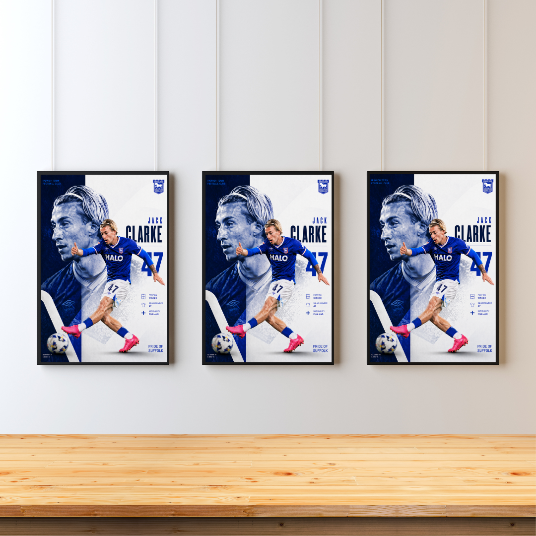Jack Clarke Ipswich Town Printed Poster
