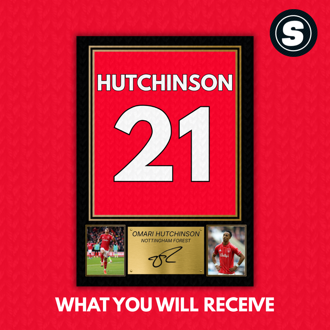 Nottingham Forest Omari Hutchinson Printed Autograph Picture