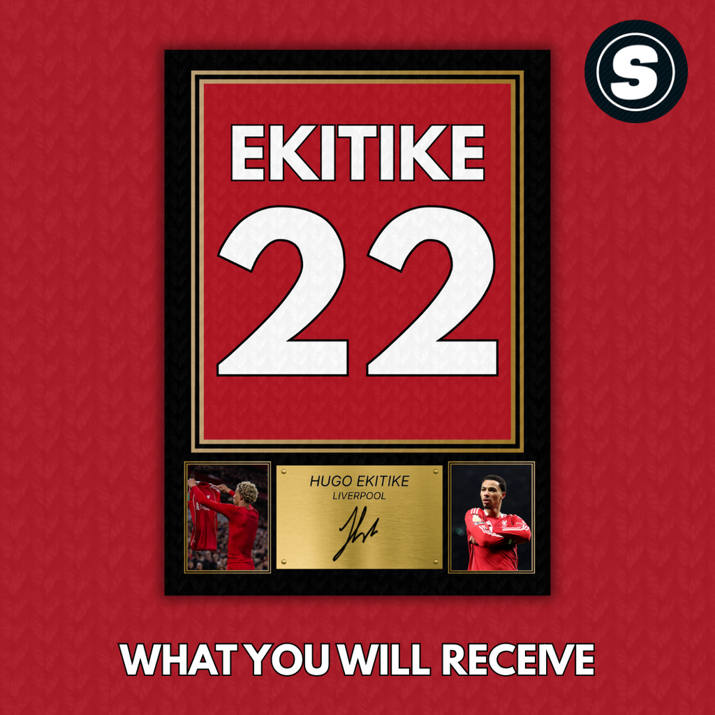 Liverpool Hugo Ekitike Printed Autograph Picture