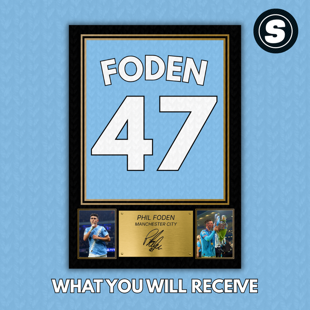 Phil Foden Man City Printed Autograph Picture