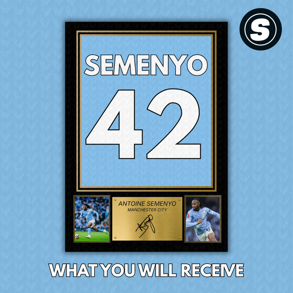 Antoine Semenyo Man City Printed Autograph Picture