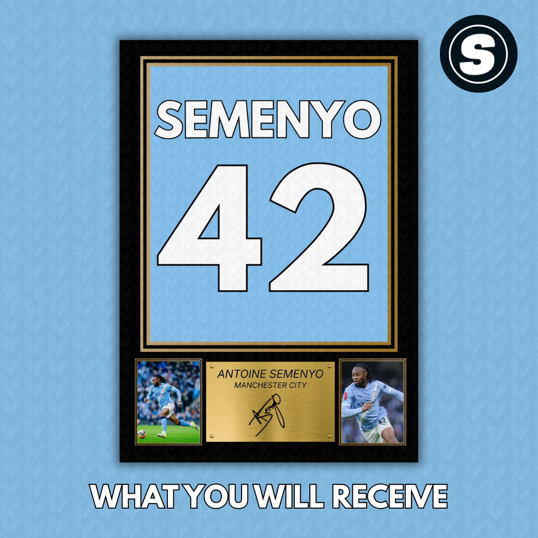 Antoine Semenyo Man City Printed Autograph Picture
