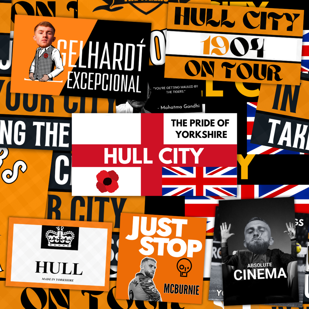 Hull Inspired FAN Football ULTRA Stickers X50