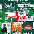 Plymouth Inspired FAN Football ULTRA Stickers X50