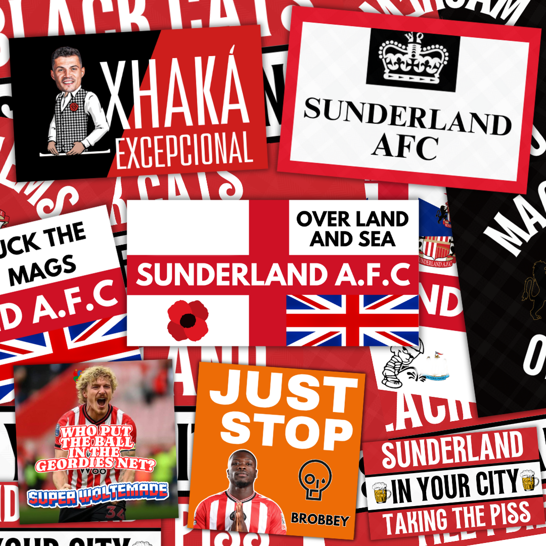 Sunderland Inspired FAN Football ULTRA Stickers X50