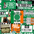 Celtic Inspired FAN Football ULTRA Stickers X50