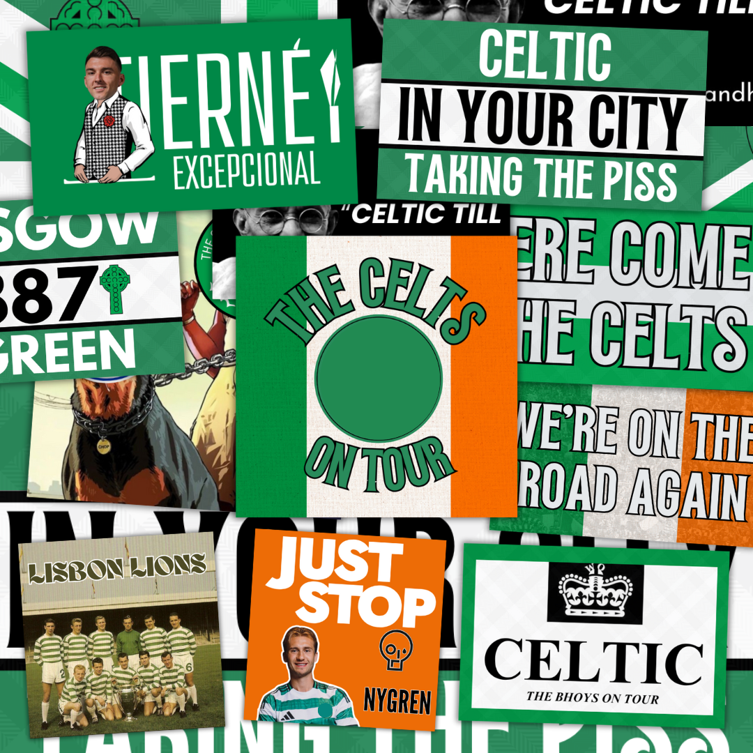 Celtic Inspired FAN Football ULTRA Stickers X50