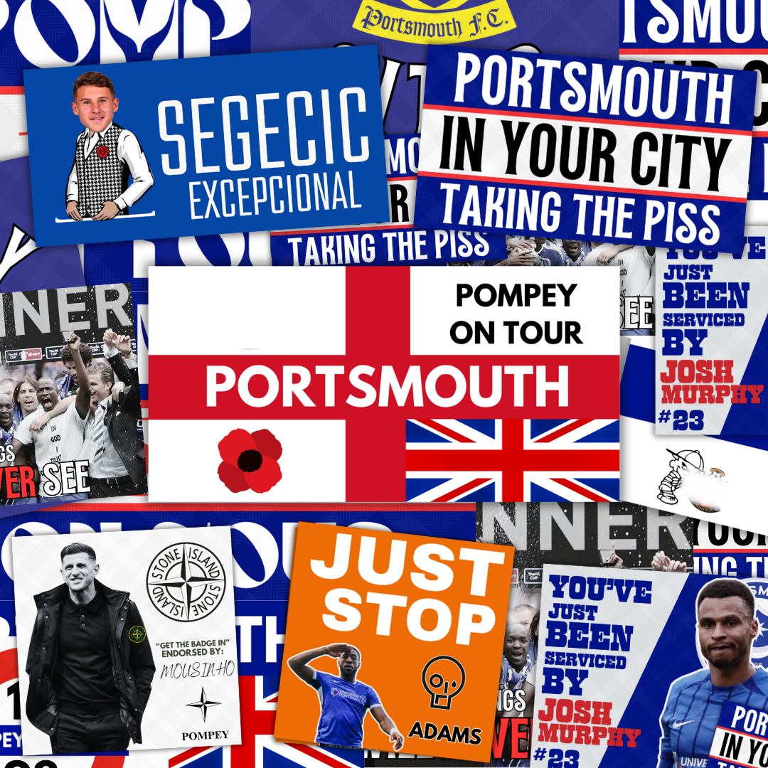 Pompey Inspired FAN Football ULTRA Stickers X50