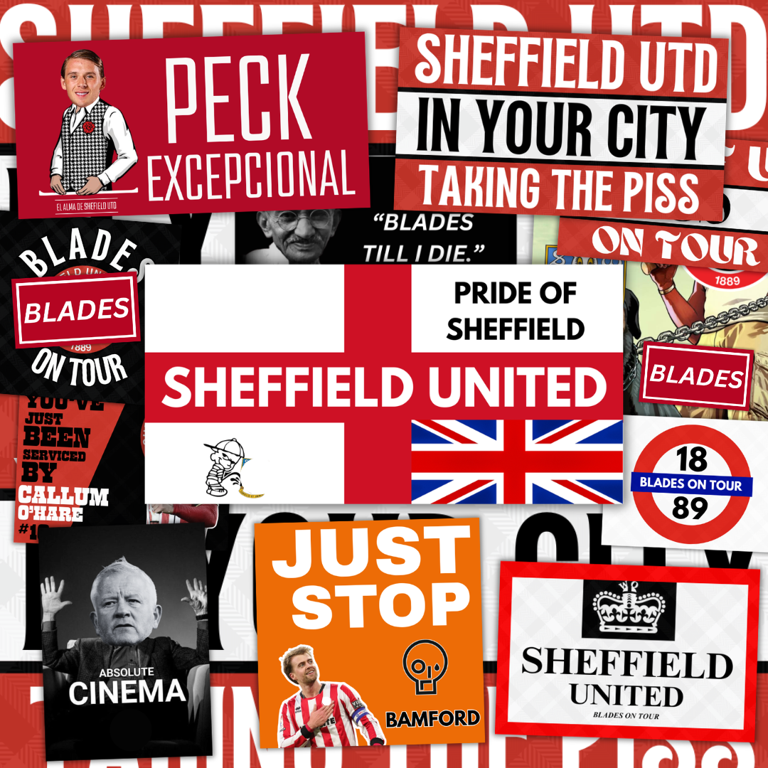 Sheffield United Inspired FAN Football ULTRA Stickers X50