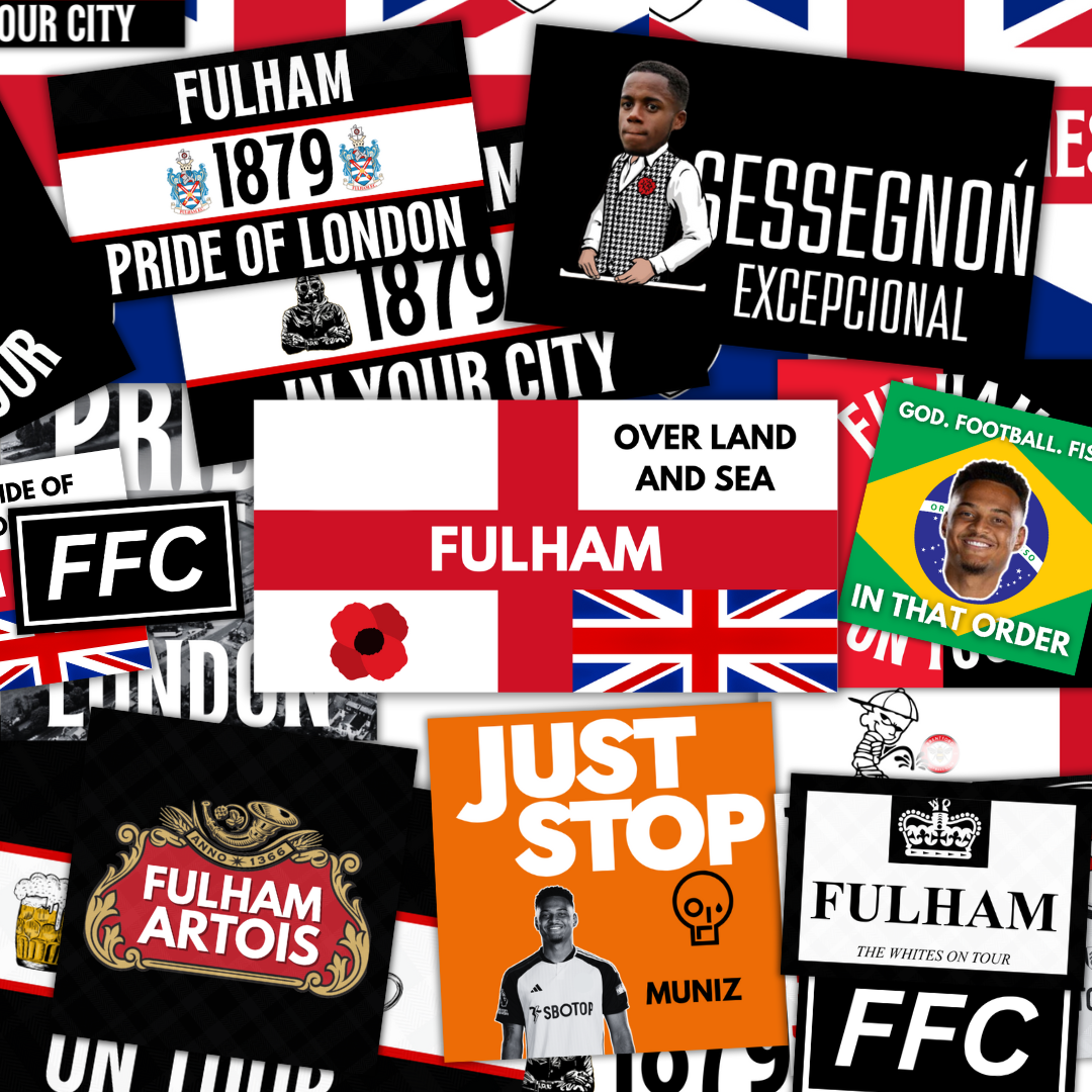 Fulham Inspired FAN Football ULTRA Stickers X50