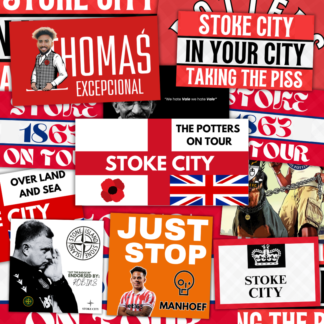 Stoke Inspired FAN Football ULTRA Stickers X50