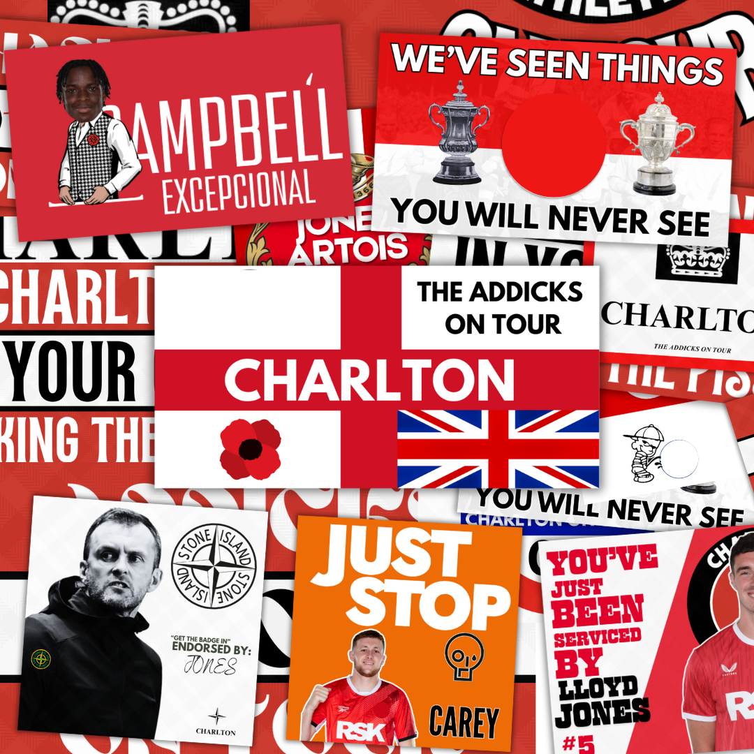 Charlton Inspired FAN Football ULTRA Stickers X50