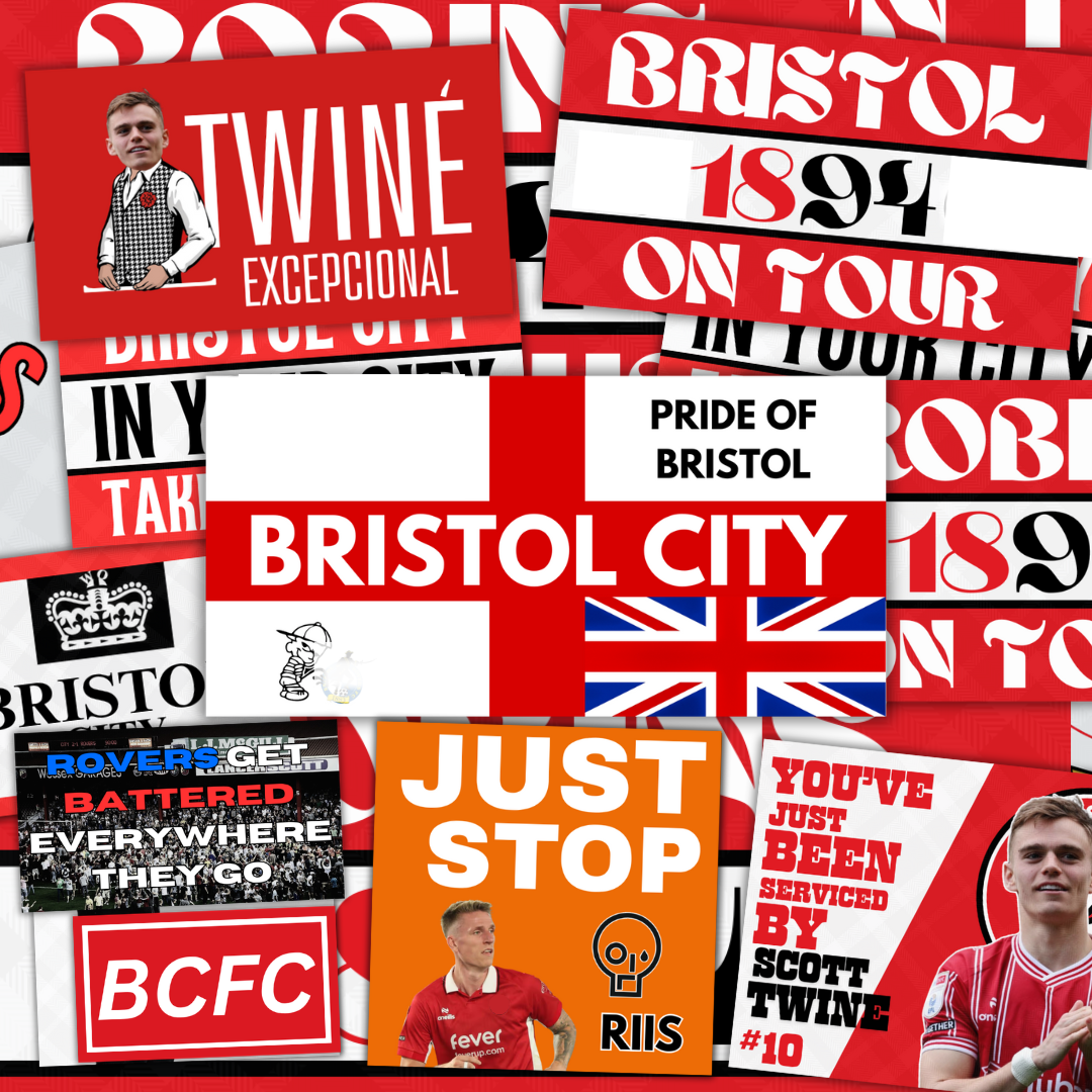 Bristol City Inspired FAN Football ULTRA Stickers X50
