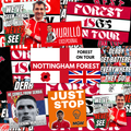 Nottingham Forest Inspired FAN Football ULTRA Stickers X50