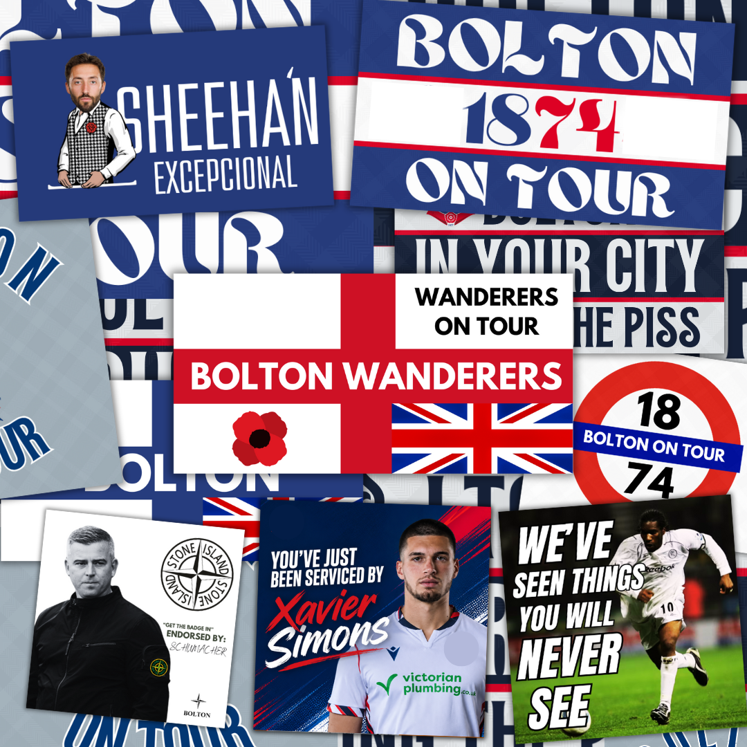 Bolton Inspired FAN Football ULTRA Stickers X50