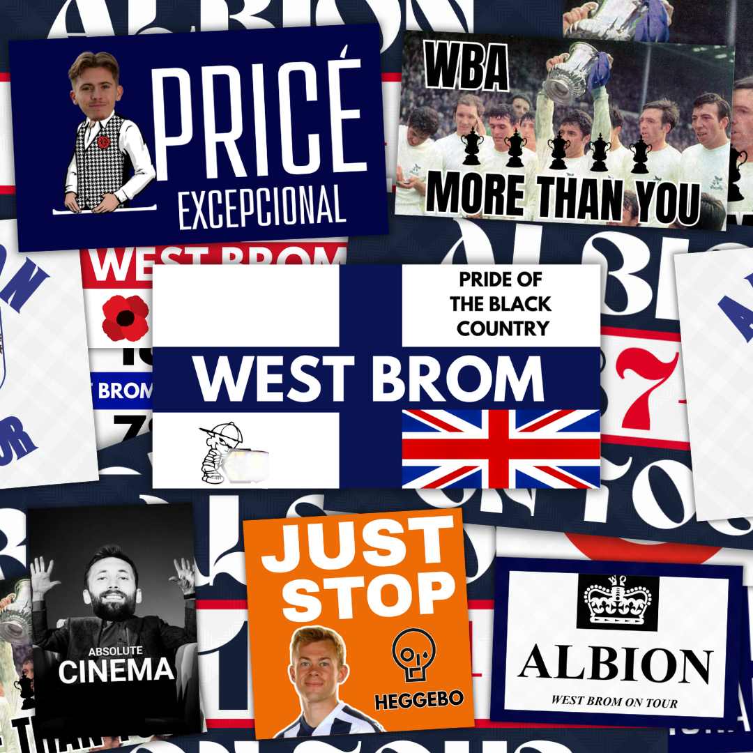 WBA Inspired FAN Football ULTRA Stickers X50
