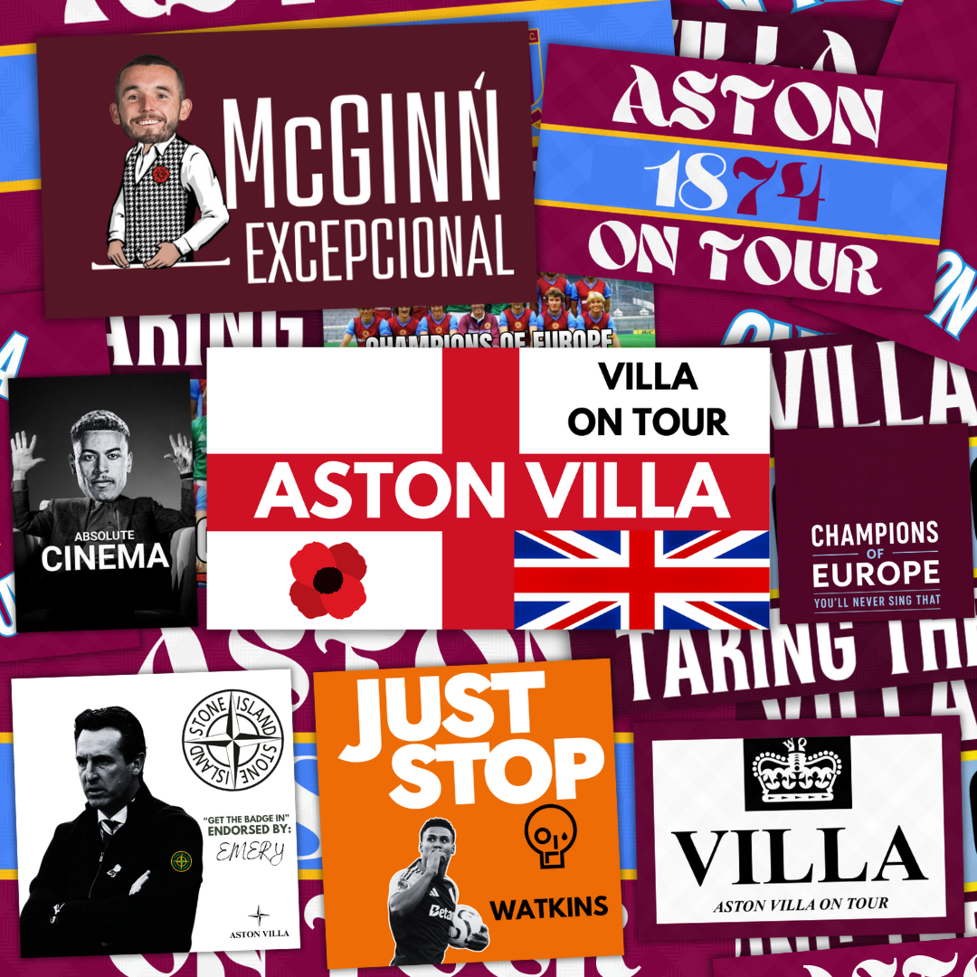 Aston Villa Inspired FAN Football ULTRA Stickers X50