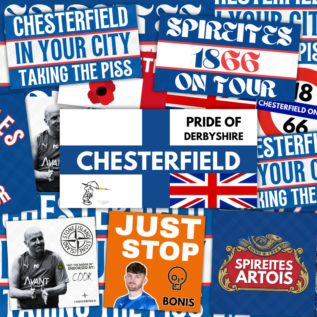 Chesterfield Inspired FAN Football ULTRA Stickers X50