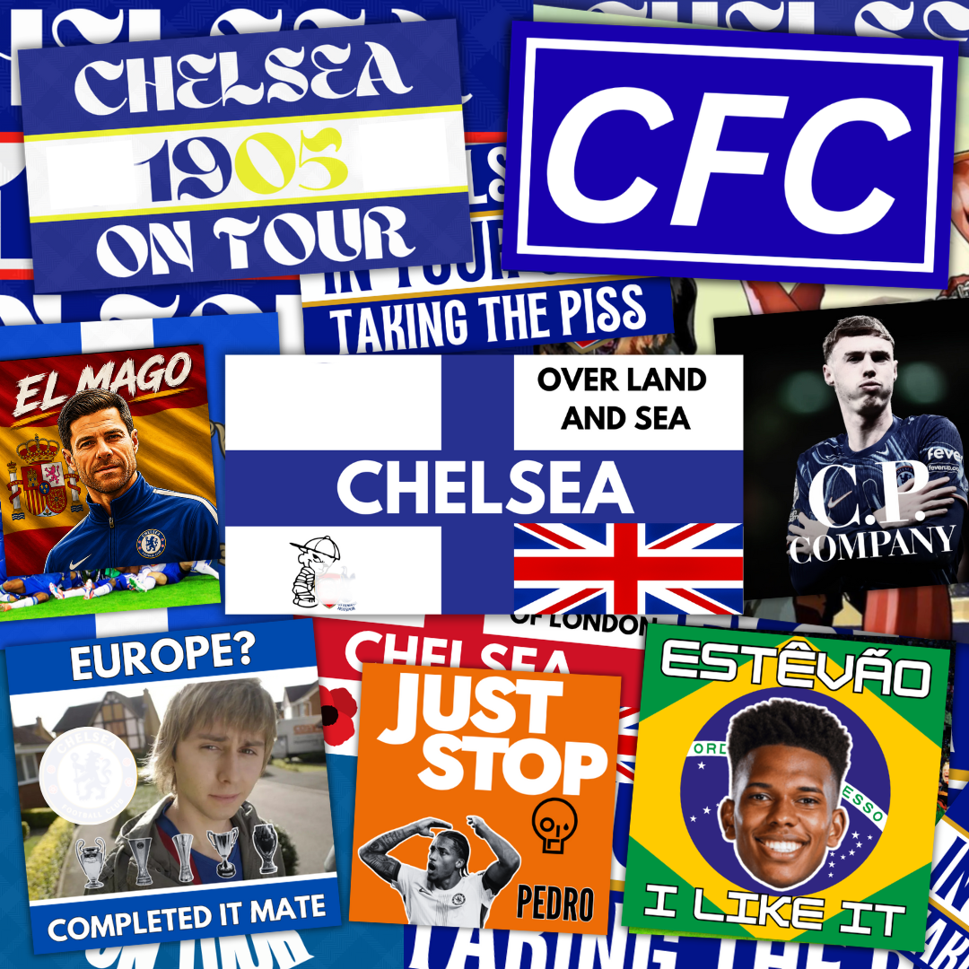 Chelsea Inspired FAN Football ULTRA Stickers X50