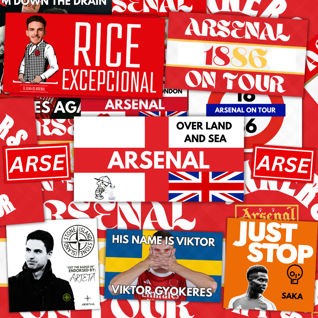 Arsenal Inspired FAN Football ULTRA Stickers X50