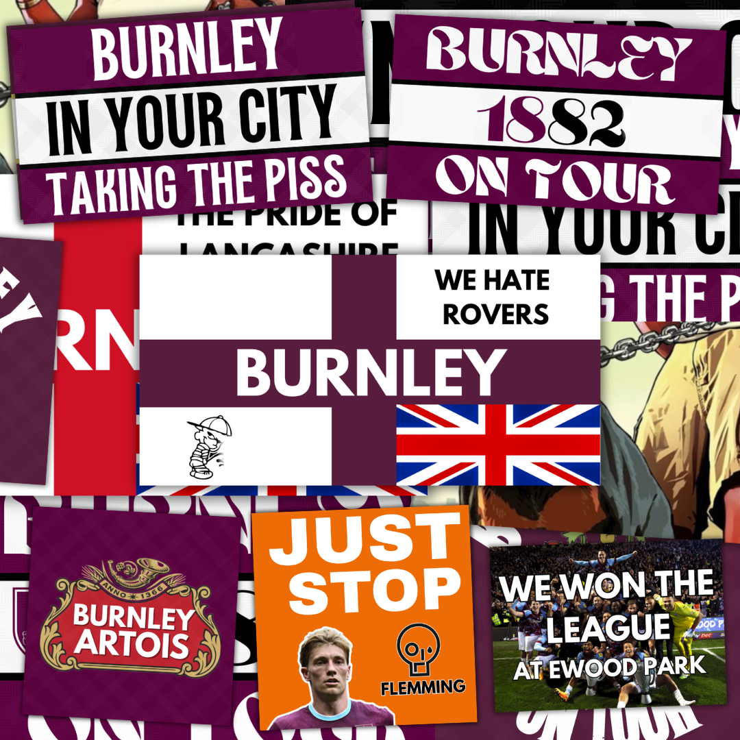 Burnley Inspired FAN Football ULTRA Stickers X50