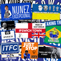 Ipswich Inspired FAN Football ULTRA Stickers X50