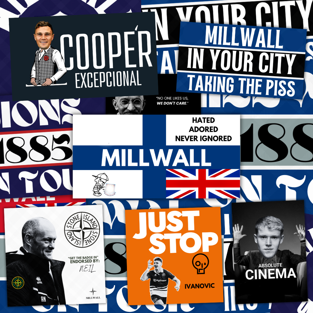 Millwall Inspired FAN Football ULTRA Stickers X50