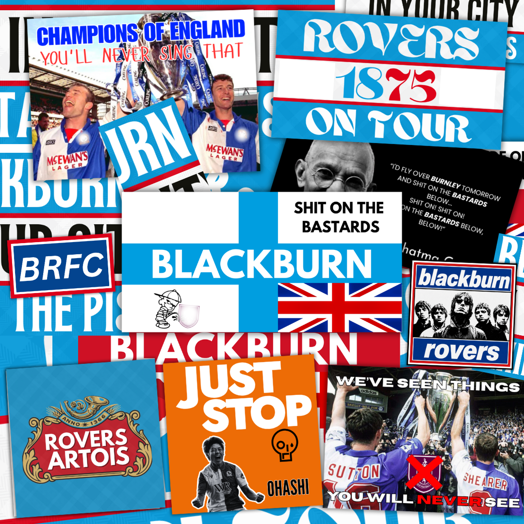 Blackburn Inspired FAN Football ULTRA Stickers X50