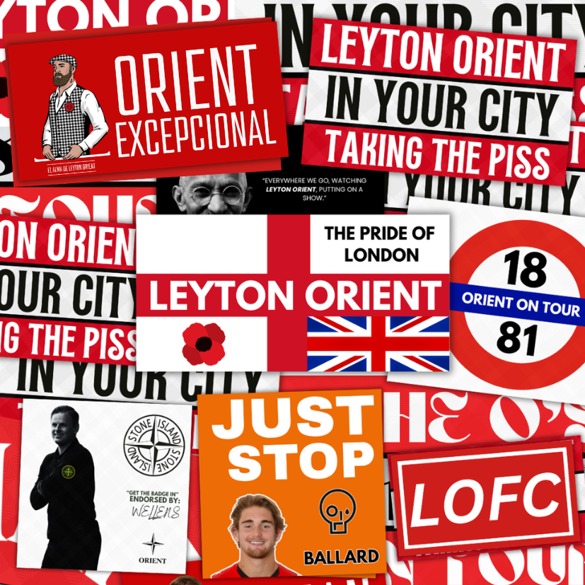 Leyton Orient Inspired FAN Football ULTRA Stickers X50