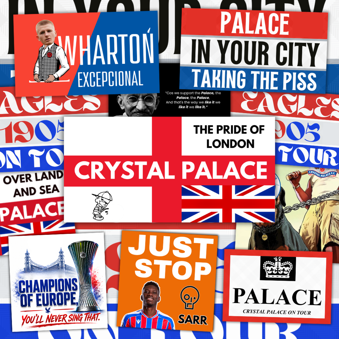 Crystal Palace Inspired FAN Football ULTRA Stickers X50