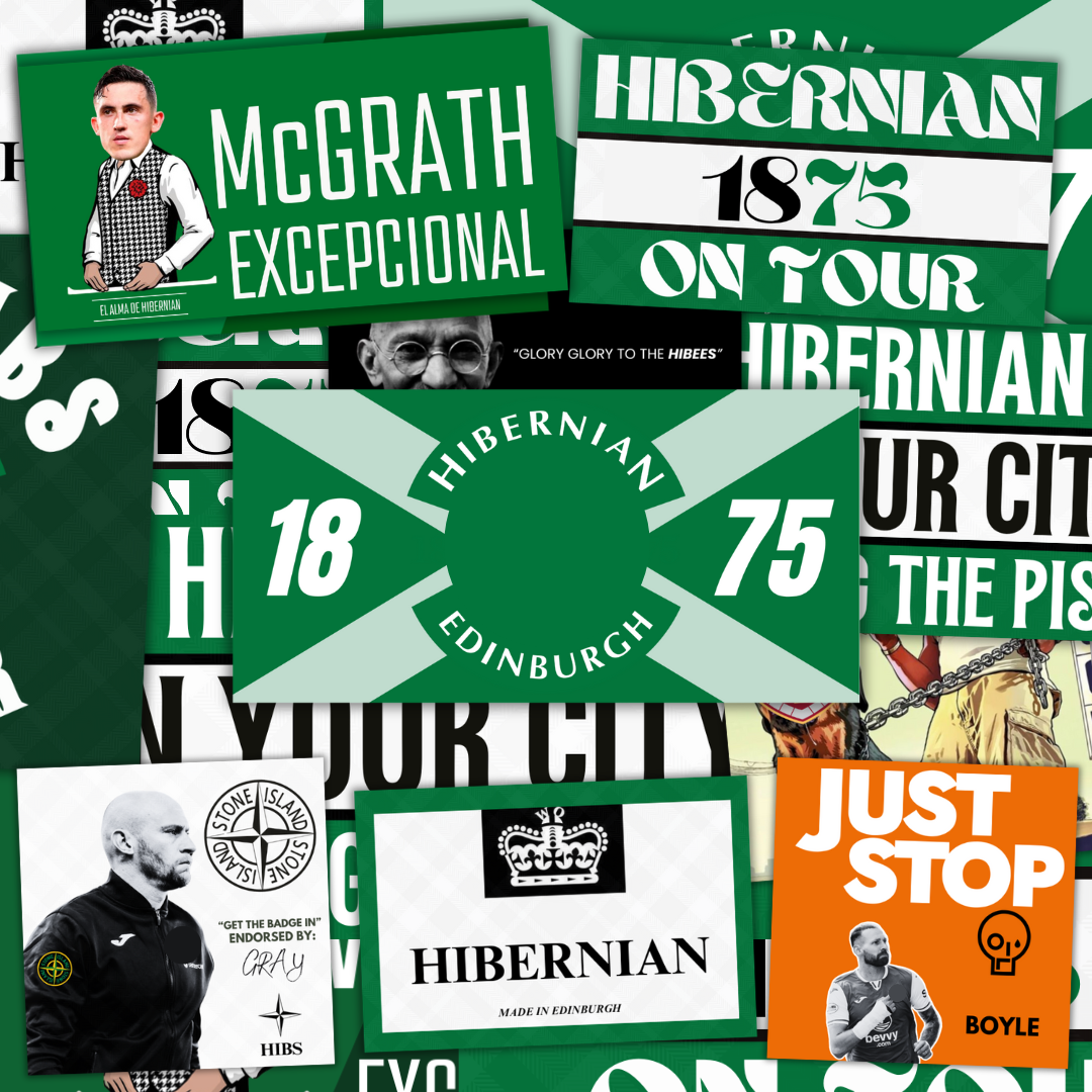 Hibernian Inspired FAN Football ULTRA Stickers X50