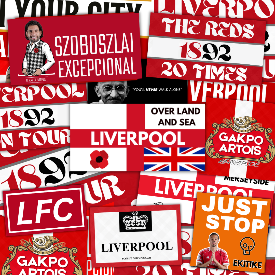 Liverpool Inspired FAN Football ULTRA Stickers X50