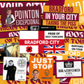 Bradford Inspired FAN Football ULTRA Stickers X50