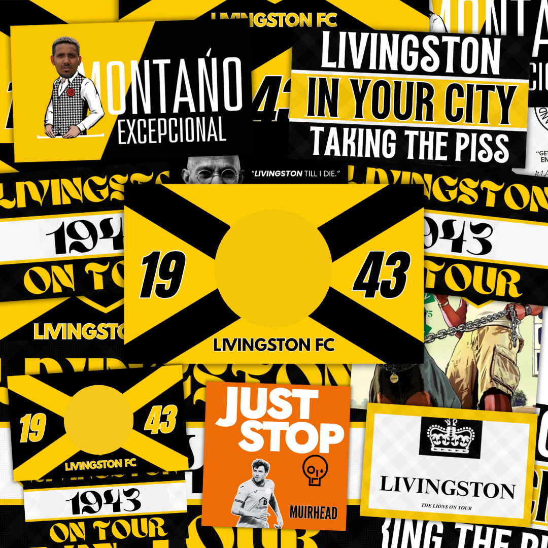 Livingston Inspired FAN Football ULTRA Stickers X50