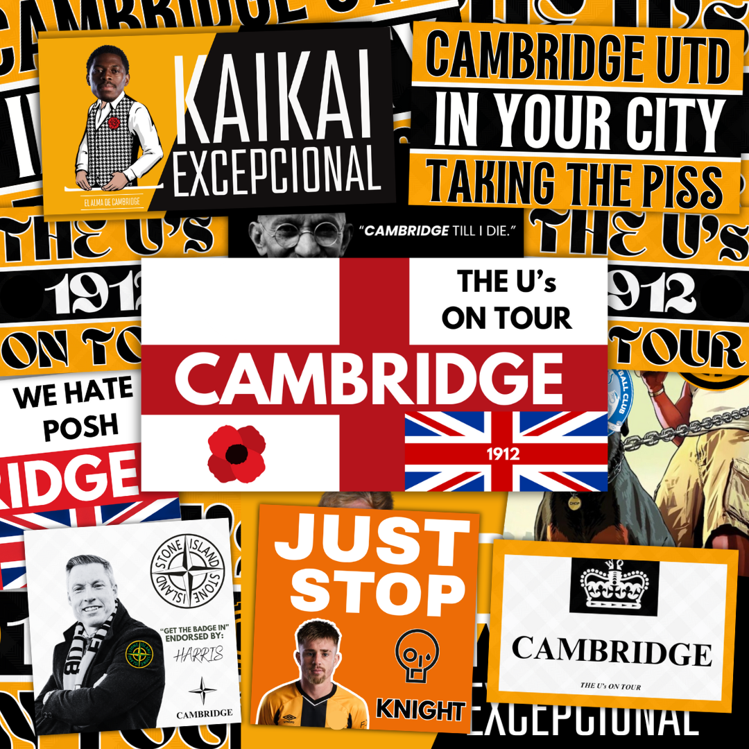 Cambridge Inspired FAN Football ULTRA Stickers X50