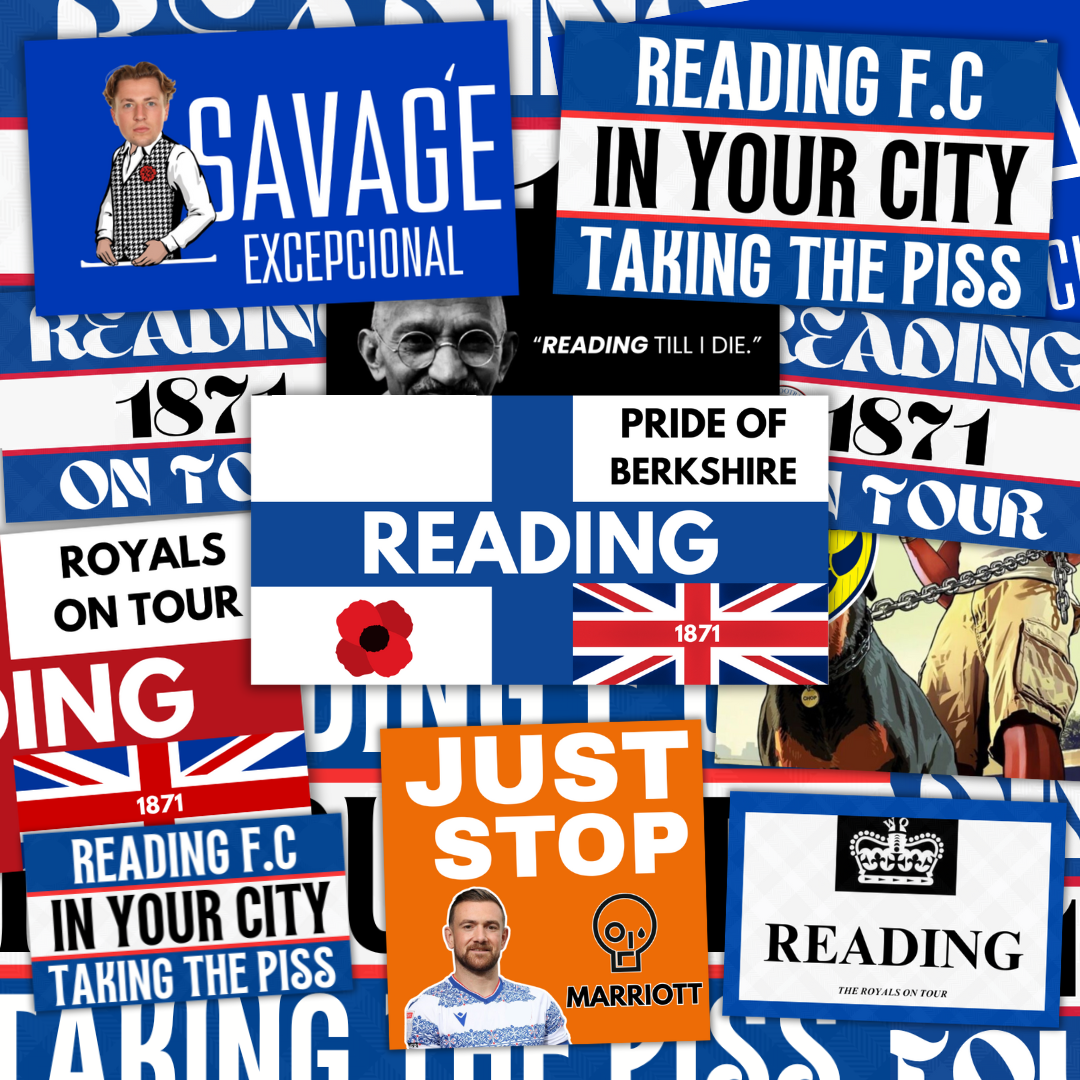 Reading Inspired FAN Football ULTRA Stickers X50