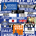 Rochdale Inspired FAN Football ULTRA Stickers X50