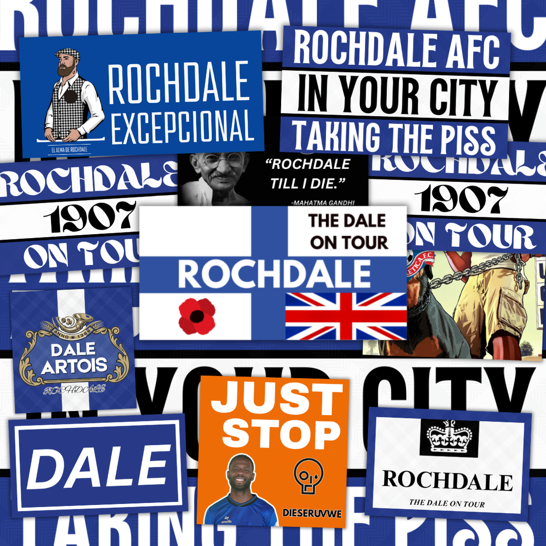 Rochdale Inspired FAN Football ULTRA Stickers X50