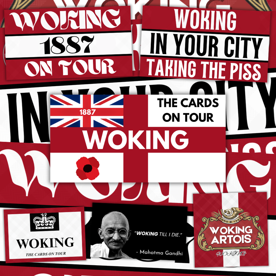 Woking Inspired FAN Football ULTRA Stickers X25