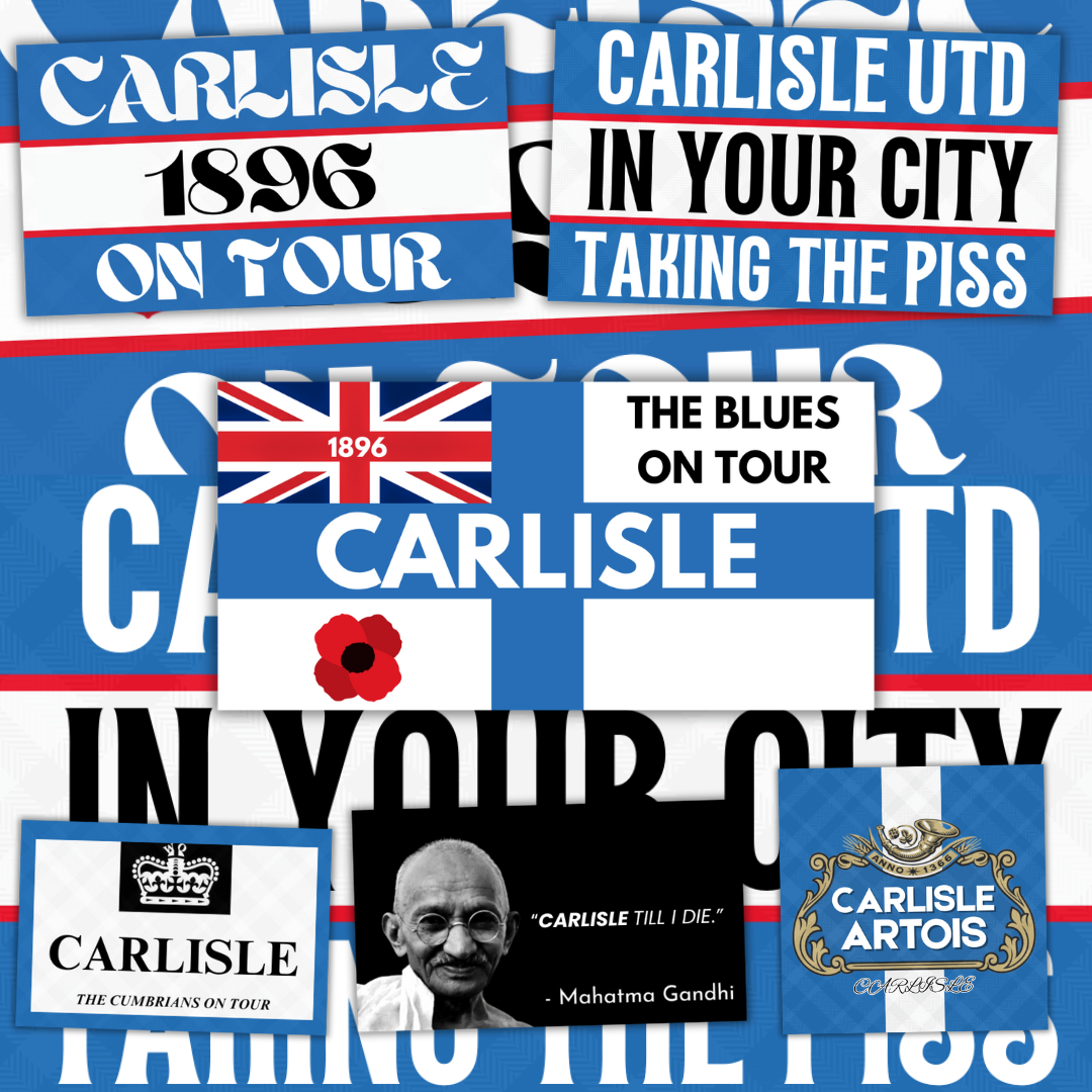 Carlisle Inspired FAN Football ULTRA Stickers X25