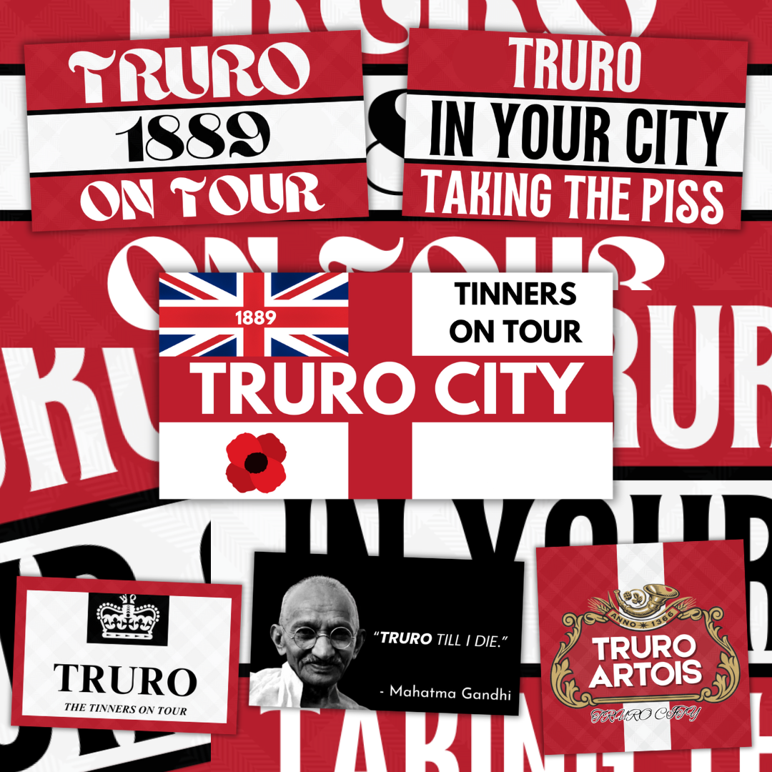 Truro Inspired FAN Football ULTRA Stickers X25