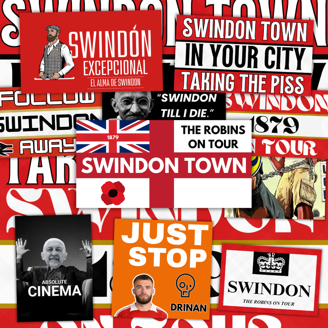 Swindon Inspired FAN Football ULTRA Stickers X50