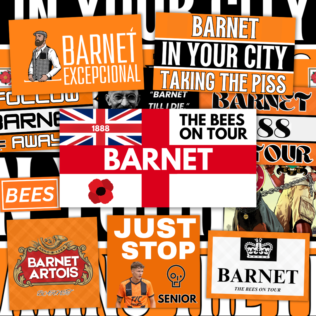 Barnet Inspired FAN Football ULTRA Stickers X50