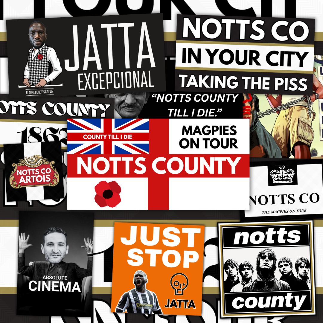 Notts County Inspired FAN Football ULTRA Stickers X50