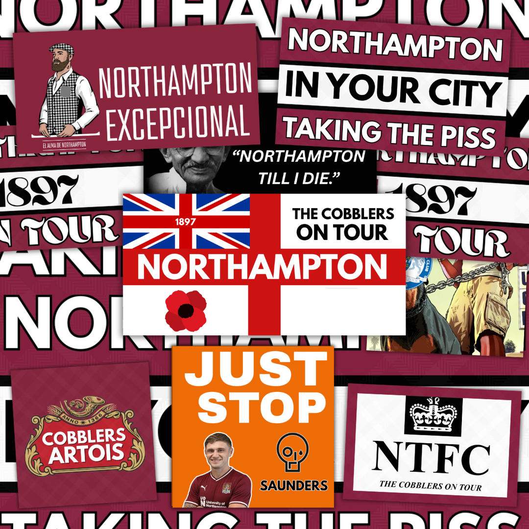 Northampton Inspired FAN Football ULTRA Stickers X50