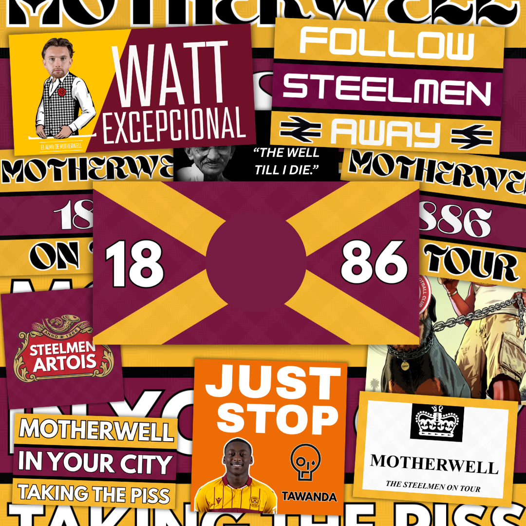 Motherwell Inspired FAN Football ULTRA Stickers X50