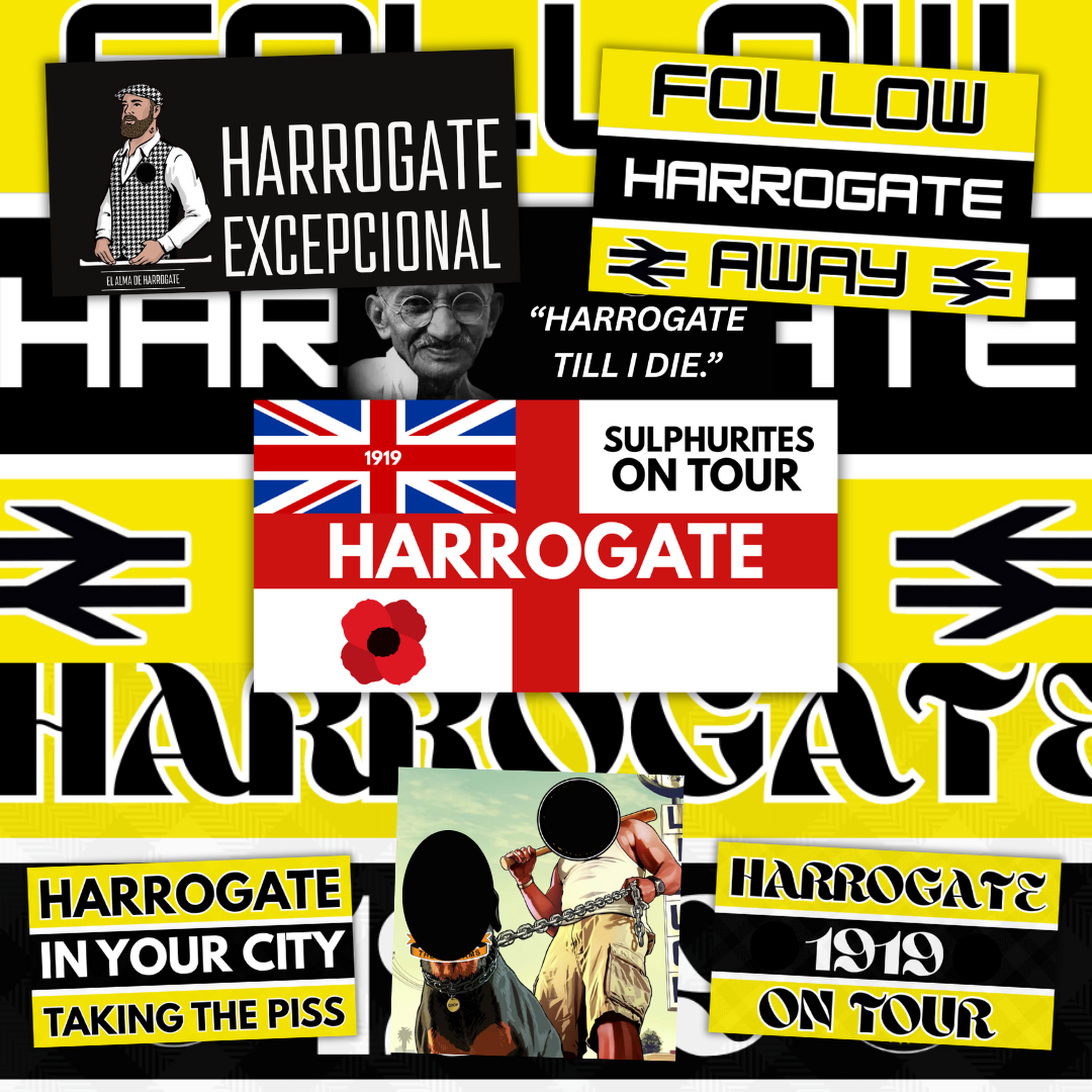Harrogate Inspired FAN Football ULTRA Stickers X25