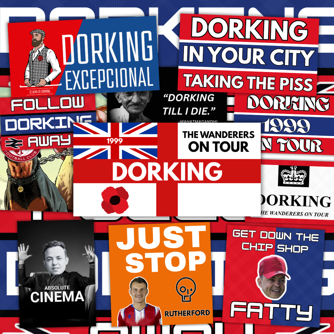 Dorking Inspired FAN Football ULTRA Stickers X50